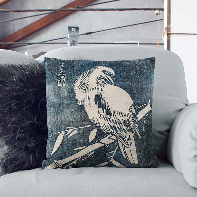 Cuckoo Bird Square Throw Cushion East Urban Home Size: 55cm H x 55cm W x 20cm D, Backing Colour: White on Productcaster.