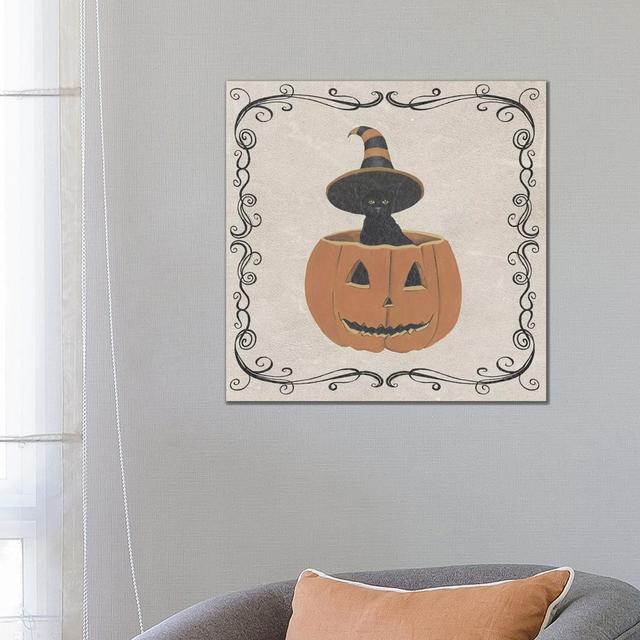 Vintage Halloween Collection H by Grace Popp - Wrapped Canvas Print The Seasonal Aisle Size: 66.04cm H x 66.04cm W x 3.81cm D on Productcaster.