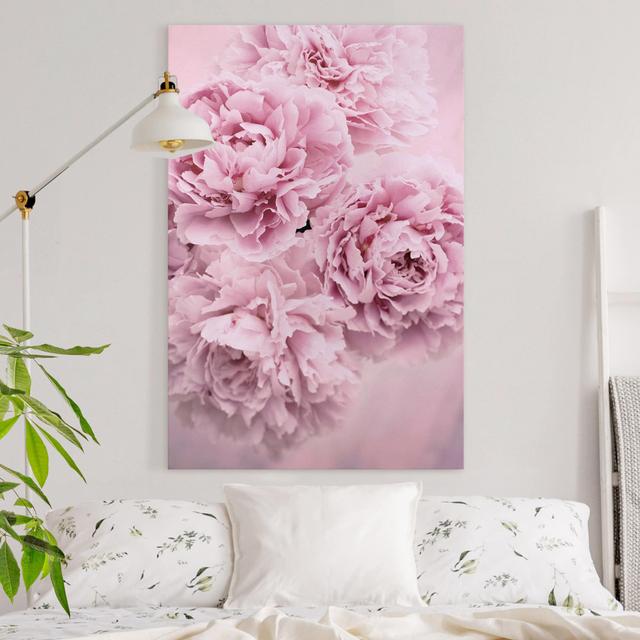 Leinwandbild Pink Peonies Canora Grey Größe: 60 cm H x 40 cm B, Format: 330g/m² Recycled Canvas on Productcaster.