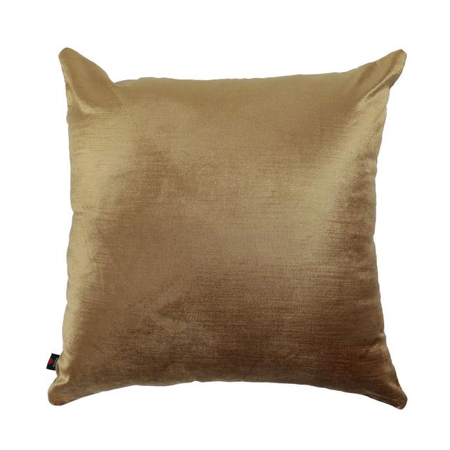 Headen Square Throw Cushion Canora Grey Size: Large, Colour: Gold on Productcaster.