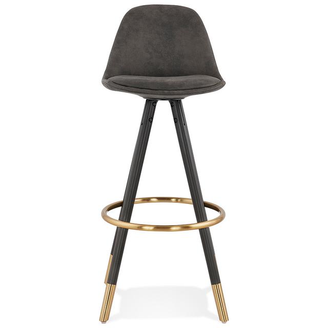 Rowena 75cm Bar Stool Corrigan Studio Colour: Dark Grey on Productcaster.