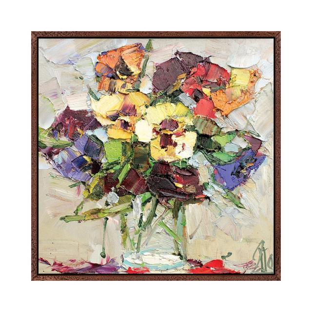 Kiss Me Quick Flowers by Sergey Alexandrovich Pozdeev - Gallery-Wrapped Canvas Giclée on Canvas Lark Manor Format: Classic Wood Floater Framed, Size: on Productcaster.