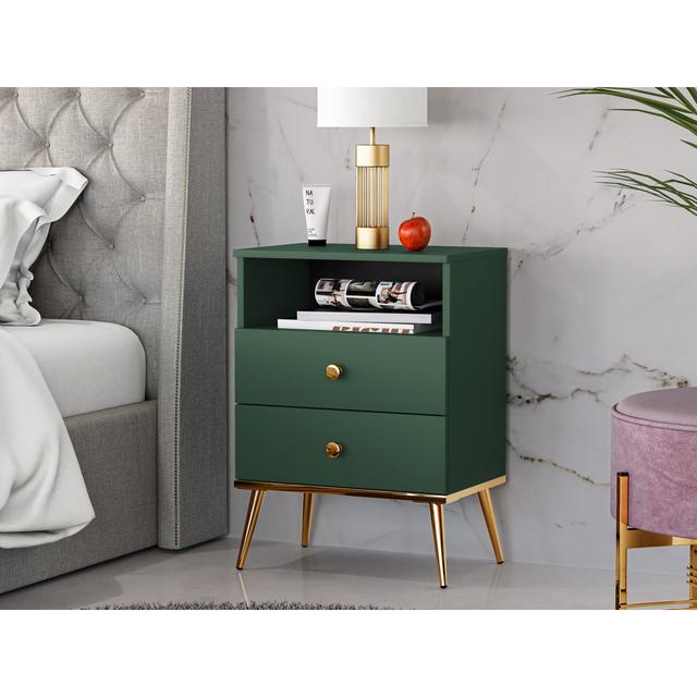 Dicie Manufactured Wood Bedside Table Fairmont Park on Productcaster.