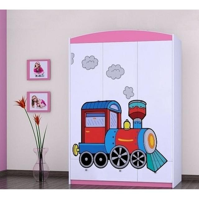 Steen 3 Door Wardrobe Isabelle & Max Colour: Pink on Productcaster.