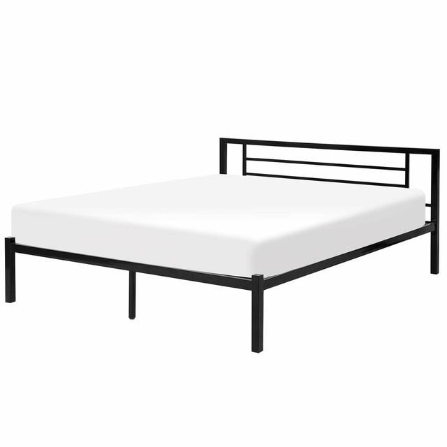 Prime Bed Frame 17 Stories Colour: Black, Mattress Size: European Kingsize (160 x 200 cm) on Productcaster.