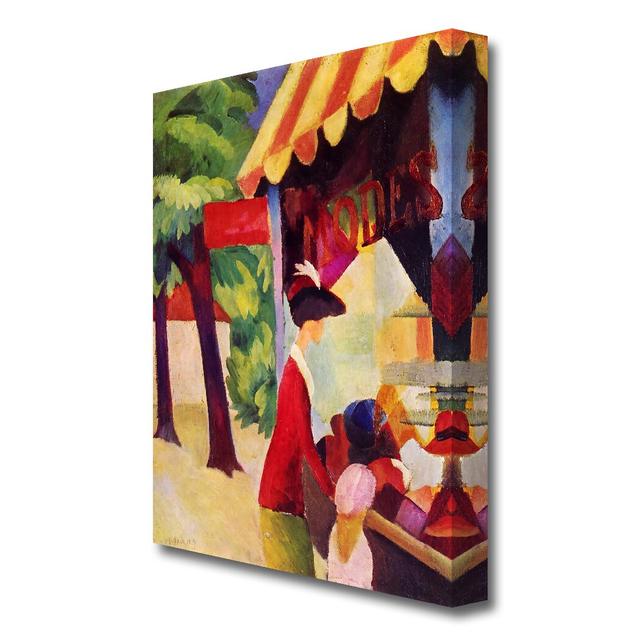 Before Hutladen Woman with a Red Jacket and Child by August Macke - Wrapped Canvas Painting Print East Urban Home Size: 81.3 cm H x 50.8 cm W x 4.4cm on Productcaster.