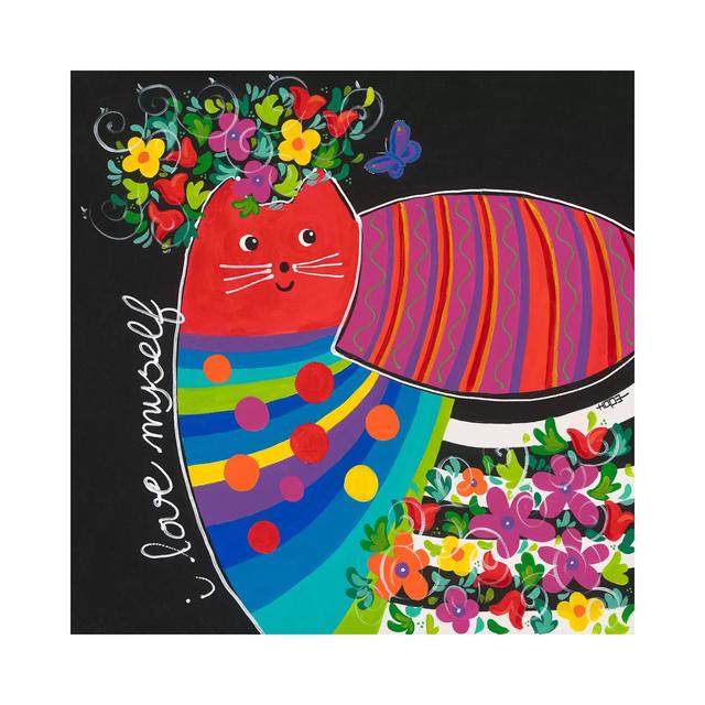 I Love Myself by Yvonne Hope - Wrapped Canvas Art Prints ClassicLiving Size: 93.98cm H x 93.98cm W on Productcaster.