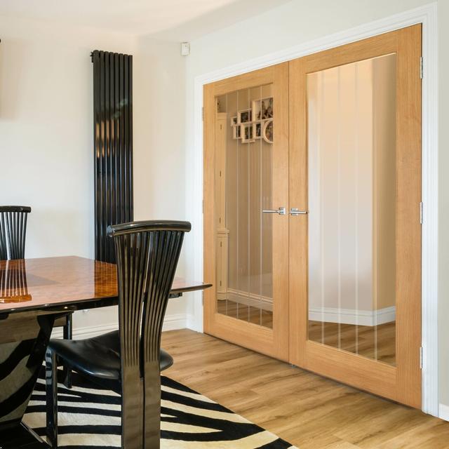 Montello Oak Internal Door Prefinished August Grove Door Size: 204cm H x 72.6cm W x 4cm D on Productcaster.