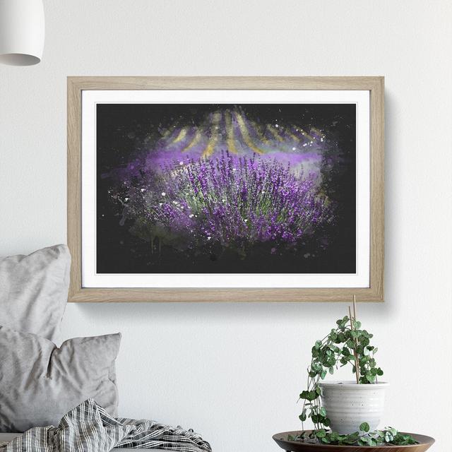 Lavender Vol.3 - Picture Frame Graphic Art East Urban Home Size: 48cm H x 65cm W x 2cm D, Frame Option: Oak Framed on Productcaster.