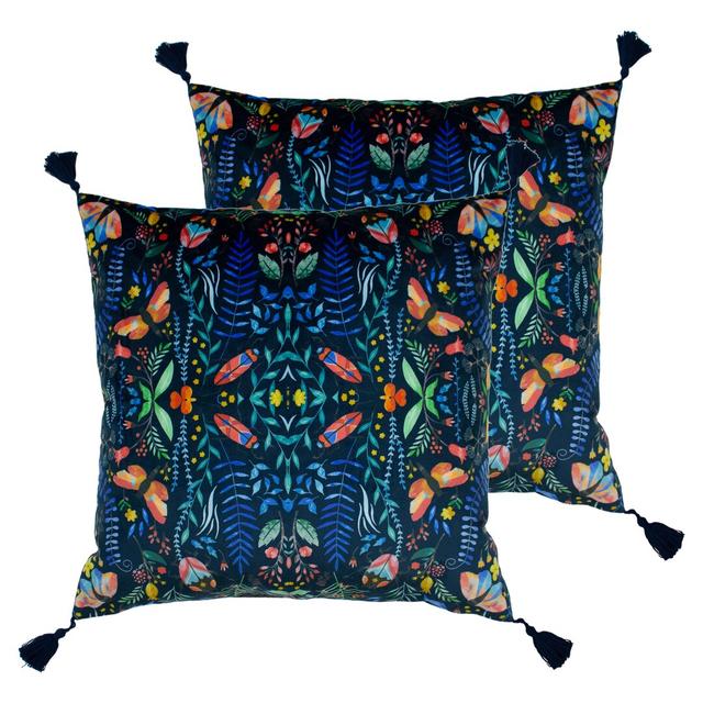 Floral Square Throw Cushion furn. on Productcaster.