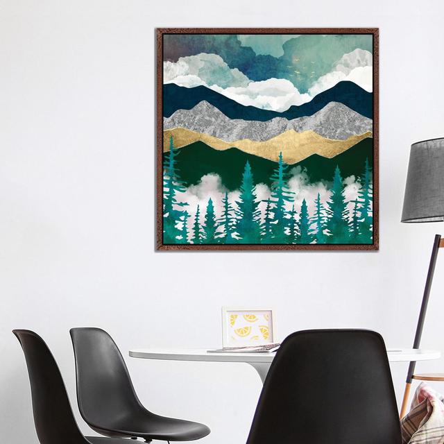 Misty Pines II by SpaceFrog Designs - Gallery-Wrapped Canvas Giclée on Canvas Union Rustic Format: Classic Wood Framed, Size: 93.98cm H x 93.98cm W x on Productcaster.