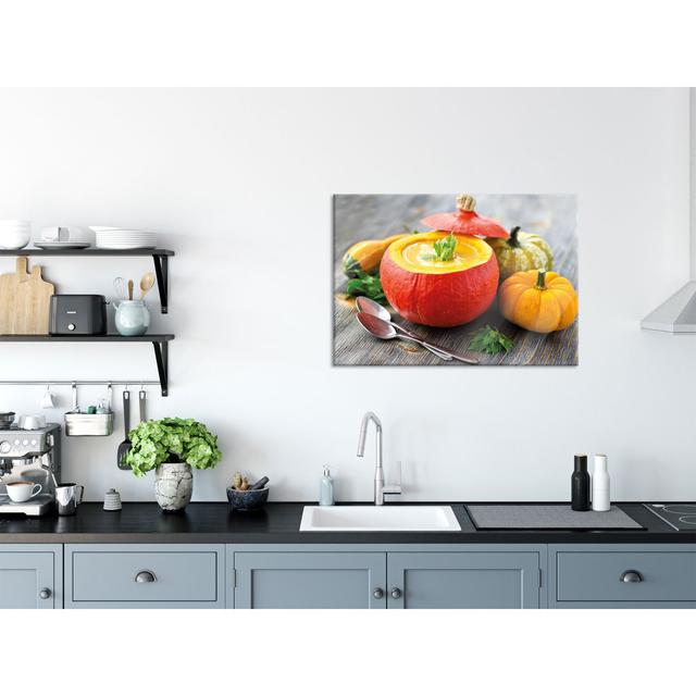 Tasty Pumpkin Soup - No Frame Print on Glass Brayden Studio Size: 70cm H x 100cm W on Productcaster.