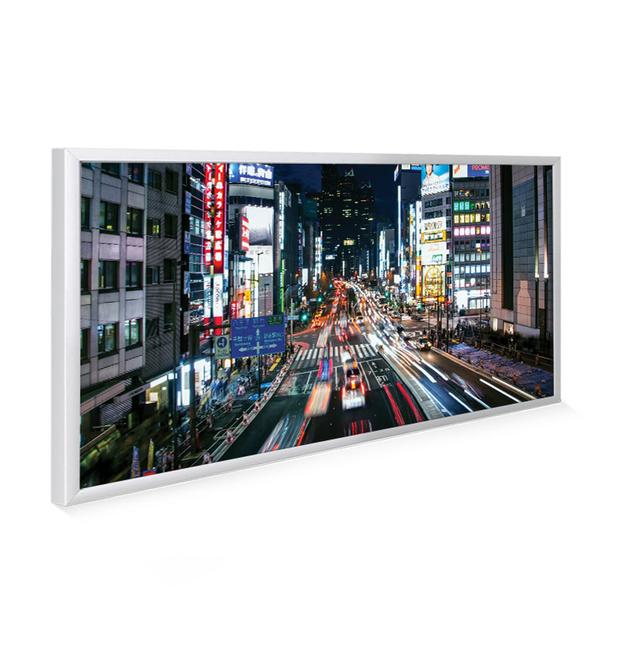 595X1195 Tokyo NXT Gen Infrared Heating Panel 700W Mirrorstone Radiator Colour: White on Productcaster.