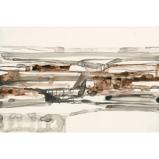 Stark Neutrals I by Jennifer Goldberger - Wrapped Canvas Art Prints Metro Lane Size: 51cm H x 76cm W x 3.8cm D on Productcaster.