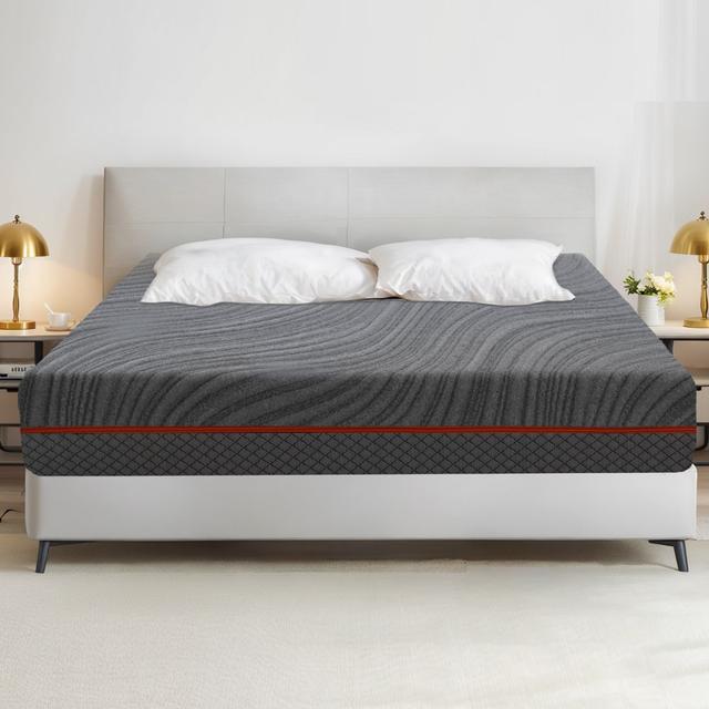 Paulo Cool Gel Memory Foam Mattress White Noise Size: Kingsize (150 x 200cm) on Productcaster.