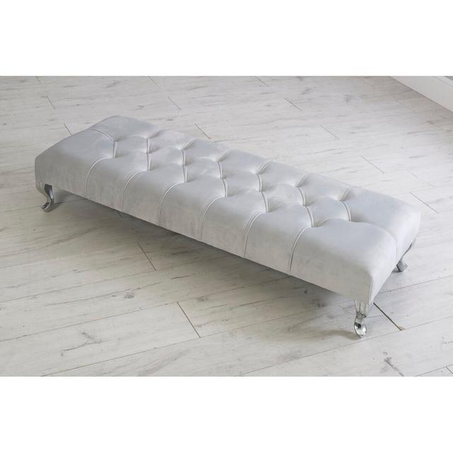 Hocker Shook Mercer41 Größe: 25 cm H x 79 cm B x 66 cm T, Farbe der Polsterung: Weiß on Productcaster.