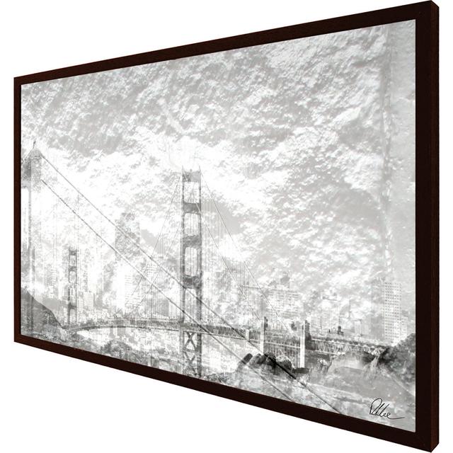 San Fran - Single Picture Frame Art Prints Borough Wharf Size: 25cm H x 31cm W x 4cm D, Frame Option: Brown on Productcaster.