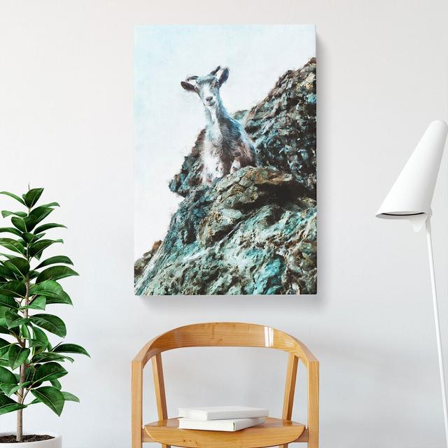 Mountain Goat Vol.1 - Wrapped Canvas Graphic Art East Urban Home Size: 60cm H x 40cm W x 3cm D on Productcaster.