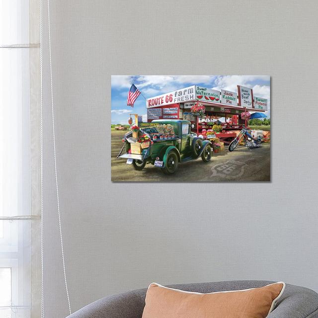 Nostalgic America Farmstand by Greg & Company - Wrapped Canvas Print ClassicLiving Size: 45.72cm H x 66.04cm W x 1.9cm D on Productcaster.