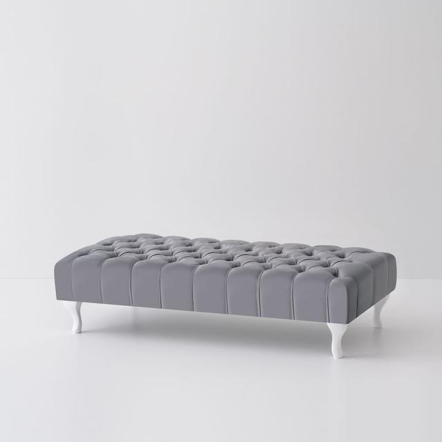 Barrales Upholstered Bench Rosalind Wheeler Size: H30 x W100 x D60cm on Productcaster.