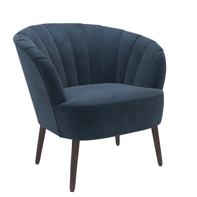 Sessel Ashlee Etta Avenue Polsterfarbe: Blau on Productcaster.