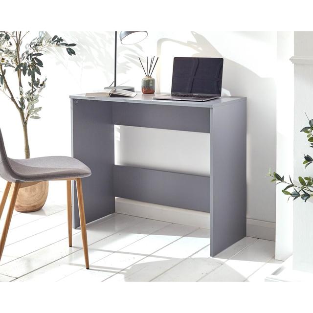 Rivoli Desk Wade Logan Colour: Grey on Productcaster.