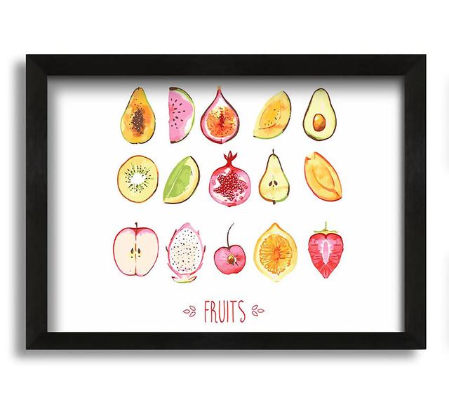 Selection of Fruits 1 - Picture Frame Graphic Art on Canvas Ophelia & Co. on Productcaster.