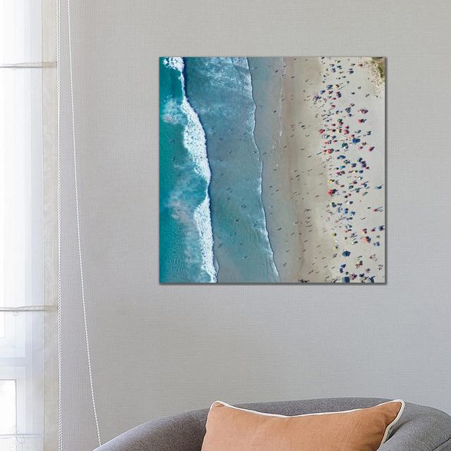 Aerial Beach by Danita Delimont - No Frame Gallery-Wrapped Canvas Giclée on Canvas Beachcrest Home Size: 66.04cm H x 66.04cm W on Productcaster.