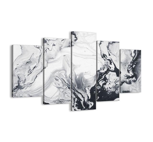 Earth'S Interior - 5 Piece Unframed Graphic Art Print Set on Canvas Ivy Bronx Size: 100cm H x 150cm W x 1.8cm D on Productcaster.