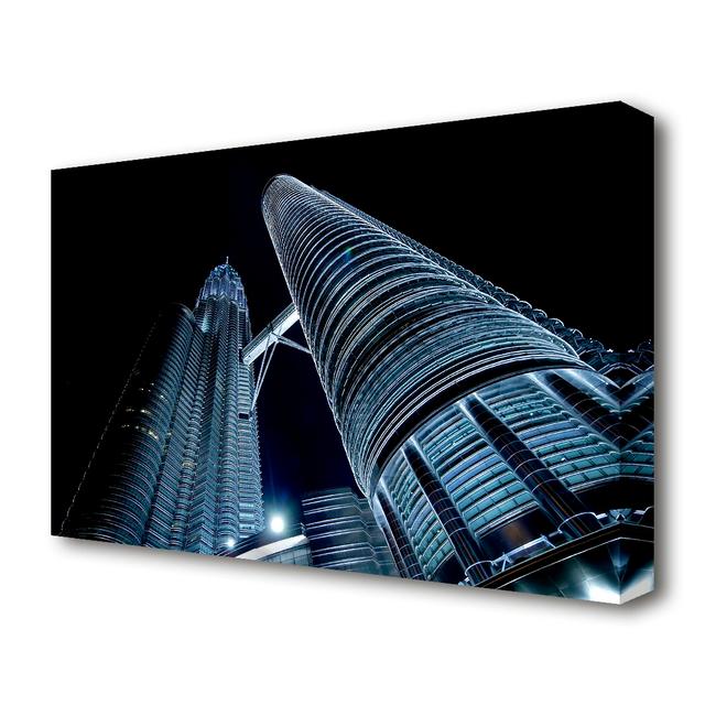 Building Towers - Wrapped Canvas Photograph Print East Urban Home Size: 81.3 cm H x 121.9 cm W on Productcaster.