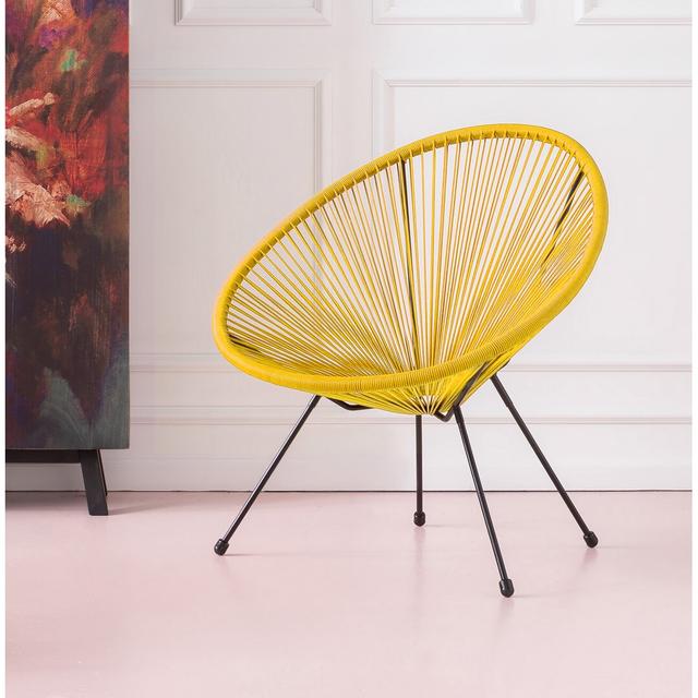 Acapulco armchair KARE Design Colour: Yellow on Productcaster.