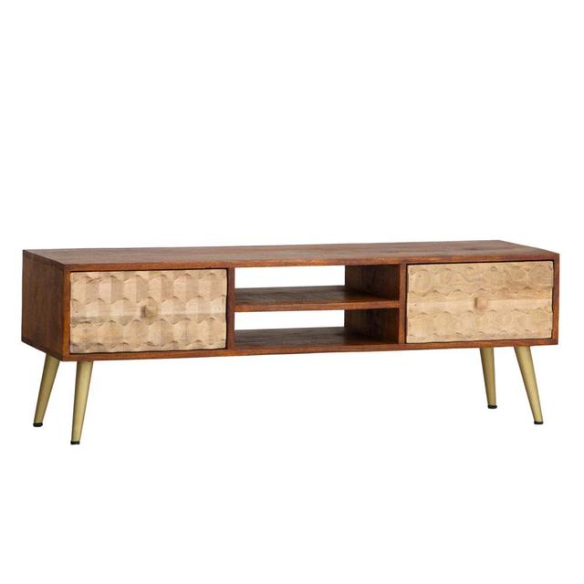 Dakota Solid Mango Wood Large Tv Unit Gracie Oaks on Productcaster.