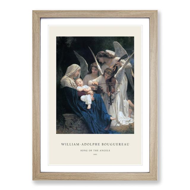 Song of the Angels - Picture Frame Painting East Urban Home Size: 65cm H x 48cm W x 2cm D, Frame Option: Oak on Productcaster.