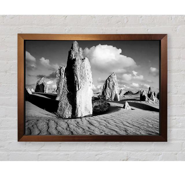 Desert Architect B N W - Single Picture Frame Art Prints Bright Star Size: 59.7cm H x 84.1cm W on Productcaster.