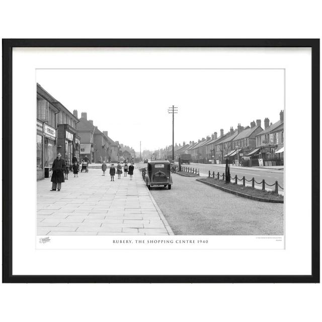 'Rubery, the Shopping Centre 1940' by Francis Frith - Picture Frame Photograph Print on Paper The Francis Frith Collection Size: 28cm H x 36cm W x 2.3 on Productcaster.