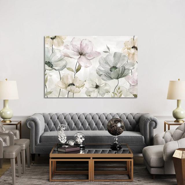 Garden Greys by Carol Robinson - Painting Print on Canvas Fleur De Lis Living Size: 101.6cm H x 152.4cm W x 3.81cm D, Frame Option: No Frame on Productcaster.