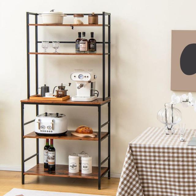 Brookdale 80cm Metal Standard Baker's Rack with Microwave Compatibility Borough Wharf on Productcaster.