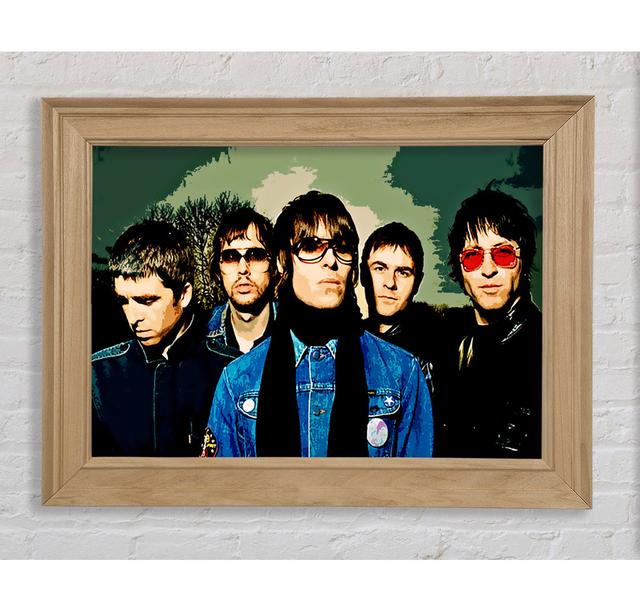 Oasis Pop Colour - Single Picture Frame Art Prints Bright Star Size: 100cm H x 141.4cm W x 8cm D on Productcaster.