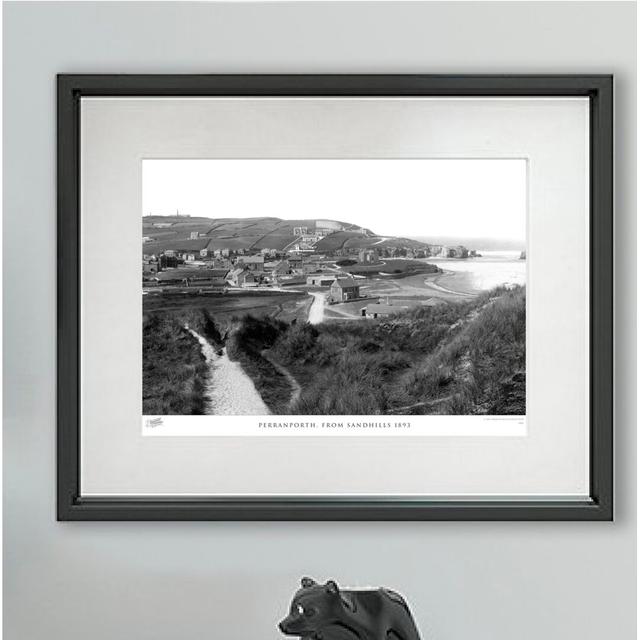 'Perranporth, from Sandhills 1893' - Picture Frame Photograph Print on Paper The Francis Frith Collection Size: 40cm H x 50cm W x 2.3cm D on Productcaster.