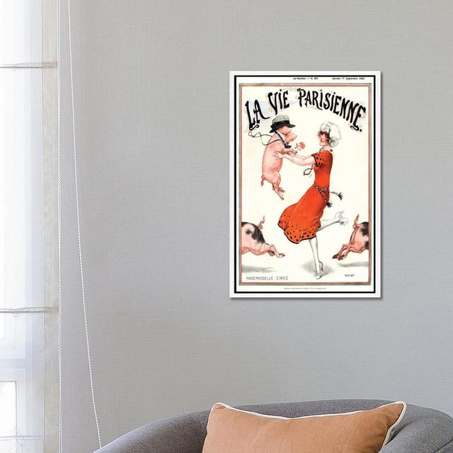 1921 La Vie Parisienne Magazine Cover by The Advertising Archives - Gallery-Wrapped Canvas Giclée on Canvas Lark Manor Format: White Framed, Size: 66. on Productcaster.