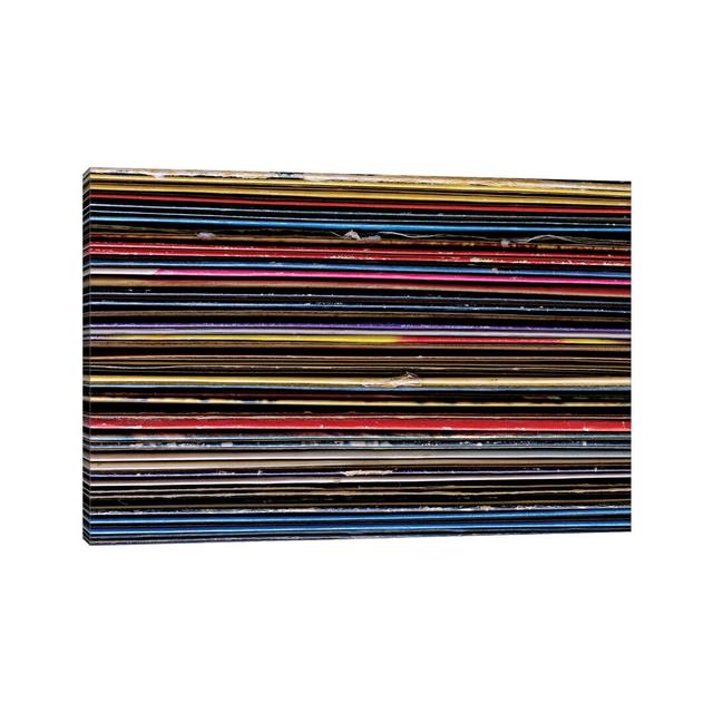 Vinyl Collection II by Tom Quartermaine - Wrapped Canvas Painting Metro Lane Size: 20.32cm H x 30.48cm W x 1.91cm D on Productcaster.