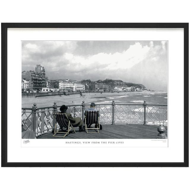 'Hastings, View from the Pier C1955' by Francis Frith - Picture Frame Photograph Print on Paper The Francis Frith Collection Size: 45cm H x 60cm W x 2 on Productcaster.