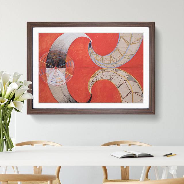 The Swan No.9 by Hilma Af Klint - Picture Frame Painting East Urban Home Size: 48cm H x 65cm W x 2cm D, Frame Option: Walnut Framed on Productcaster.