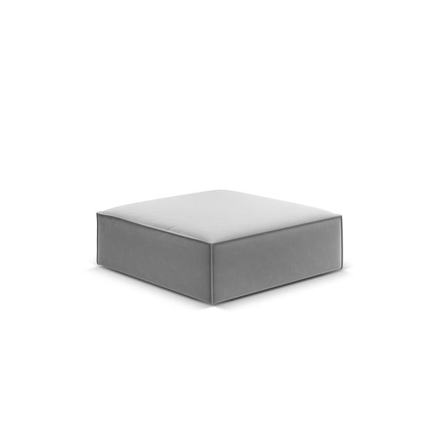 Hocker Leilend Ebern Designs Polsterfarbe: 100 % Polyester in Grau on Productcaster.