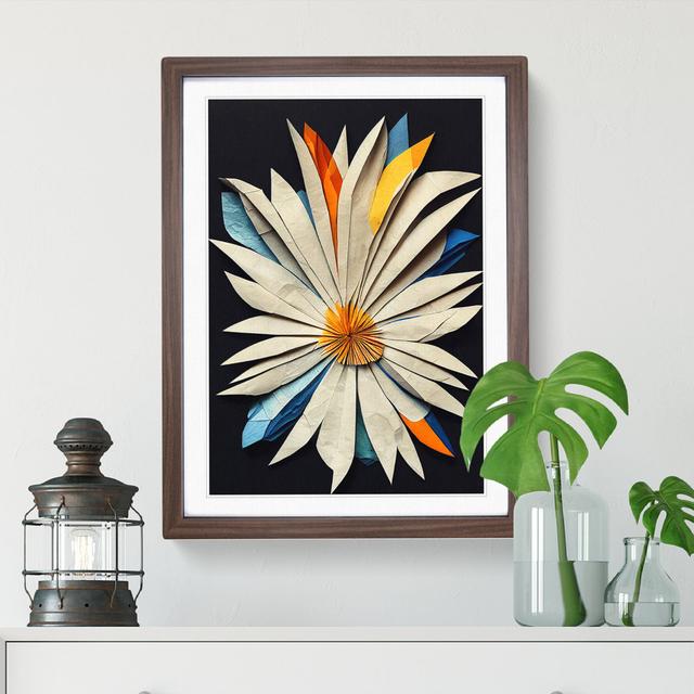 XV1022-3400X Paper Flower - Art Prints Metro Lane Format: Walnut Framed, Size: 36cm H x 27cm W on Productcaster.