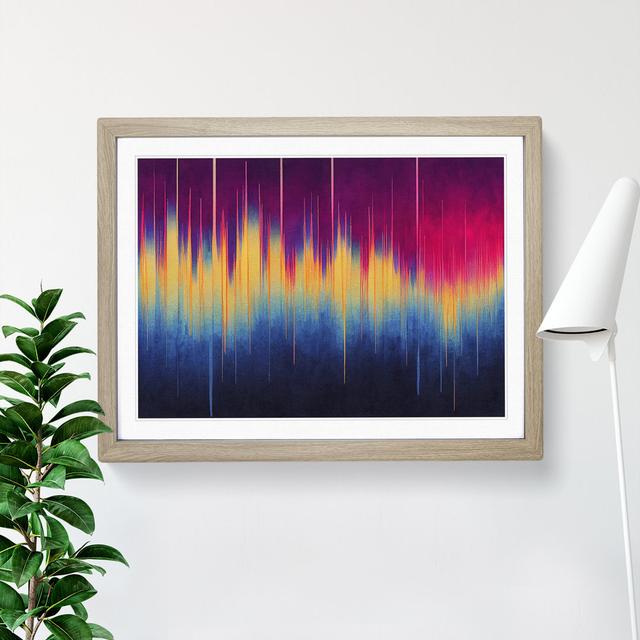 Electronic Audio Sound Bar Vol.2 Abstract - Picture Frame Graphic Art Metro Lane Size: 25cm H x 34cm W x 2cm D, Frame Colour: Oak on Productcaster.