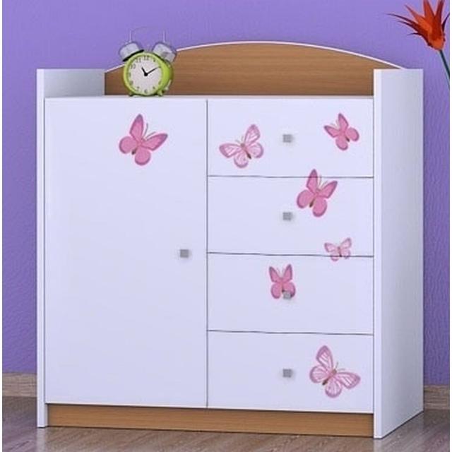 Nicoletti 4 Drawer Combi Chest Isabelle & Max Colour: Beech on Productcaster.