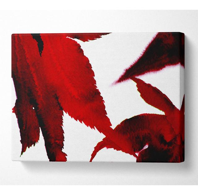 Leaves - Wrapped Canvas Art Prints Latitude Run Size: 81cm H x 121.9cm W x 10cm D on Productcaster.