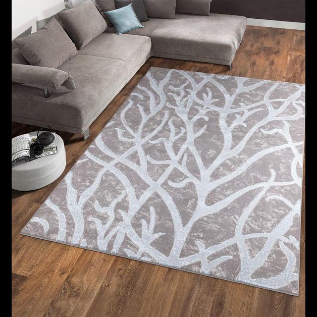 Adila Grey Area Rug Highland Dunes Rug Size: Rectangle 200 x 290cm on Productcaster.