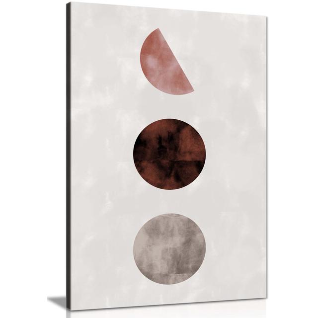 Planet Geometric Shapes - Wrapped Canvas Painting Panther Print Size: 31cm H x 20cm W x 1.8cm D on Productcaster.